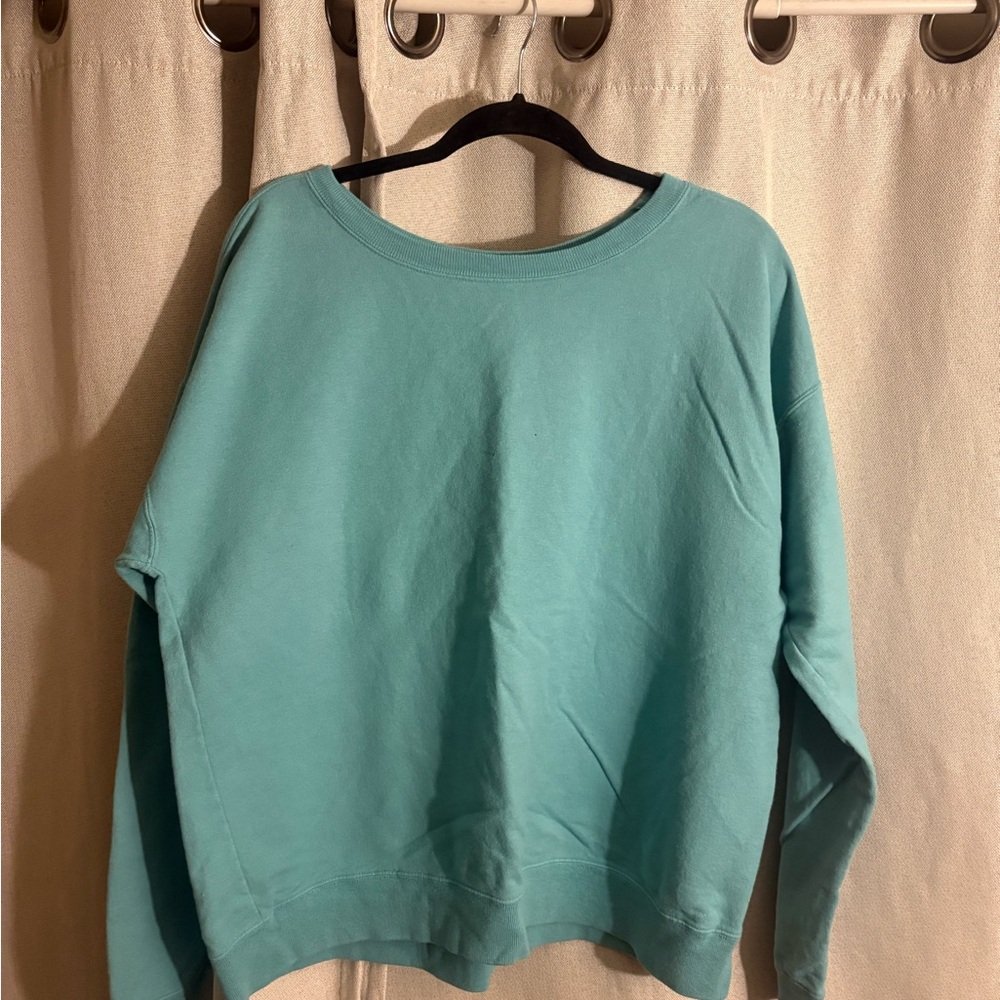 Hanes Women's Long Sleeve Tee - Aqua